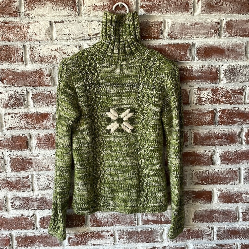 Friponne Nordic chunky knit turtleneck sweater